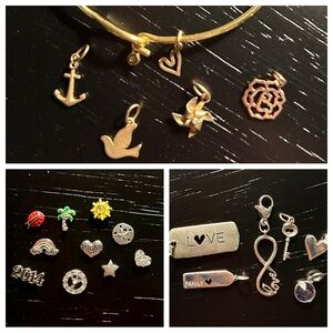 Origami Owl Charm Bracelet & More Bundle (22)